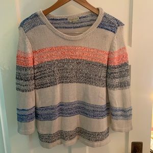 chunky striped sweater